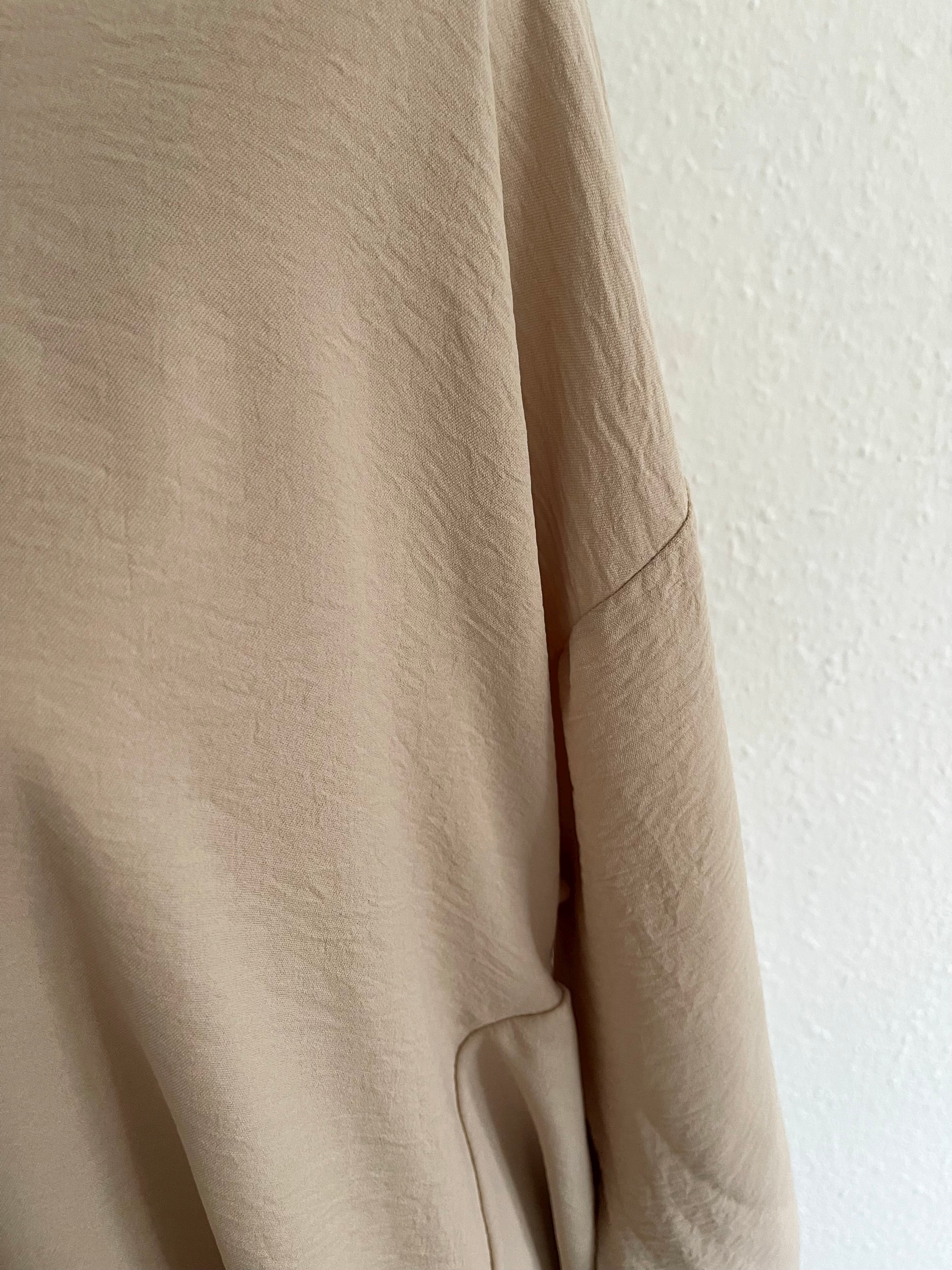 Long Bluse Basic Beige