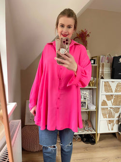 Long Bluse Basic Pink
