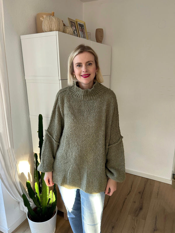 Oversized Cozy Pullover Khaki