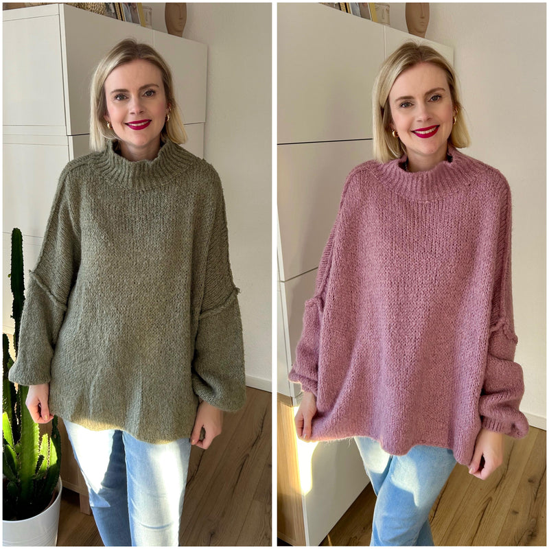 Oversized Cozy Pullover Khaki