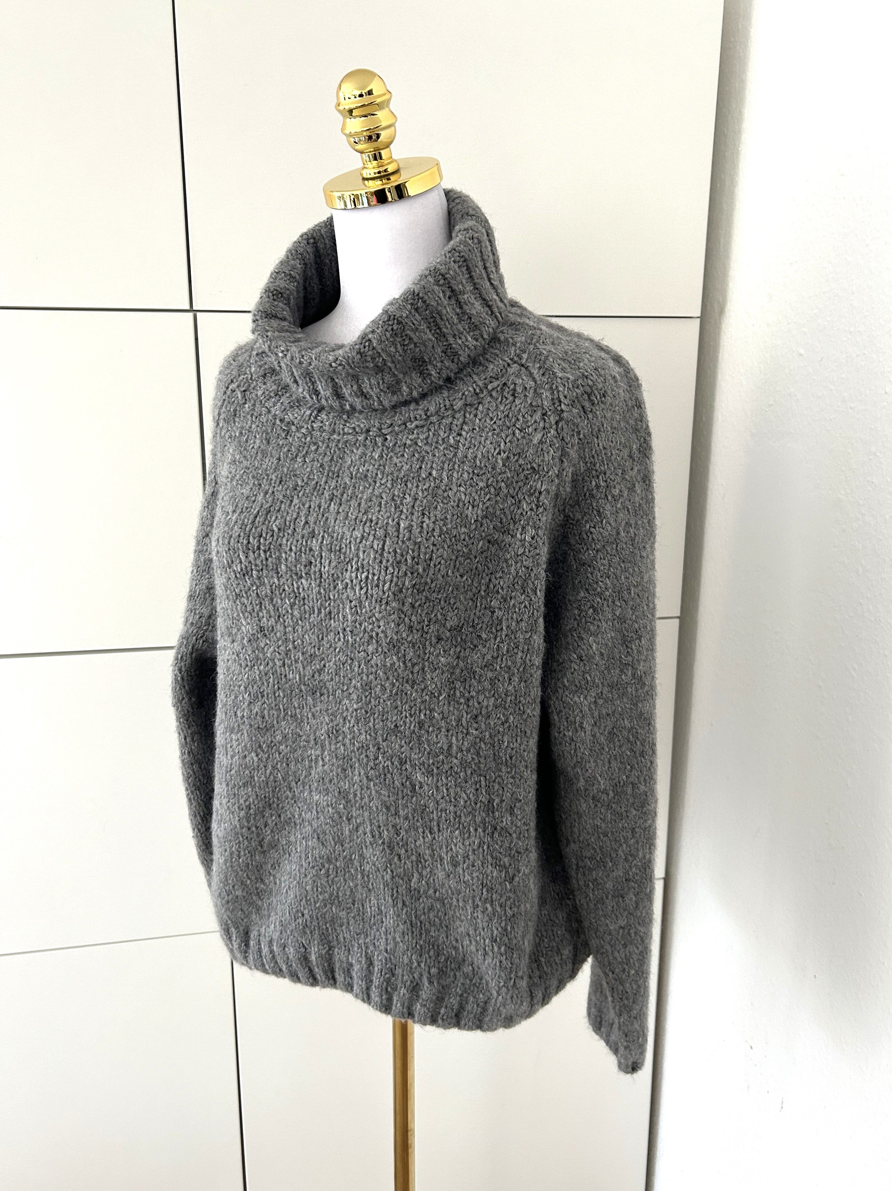 Cozy Rollkragen Pullover Grau
