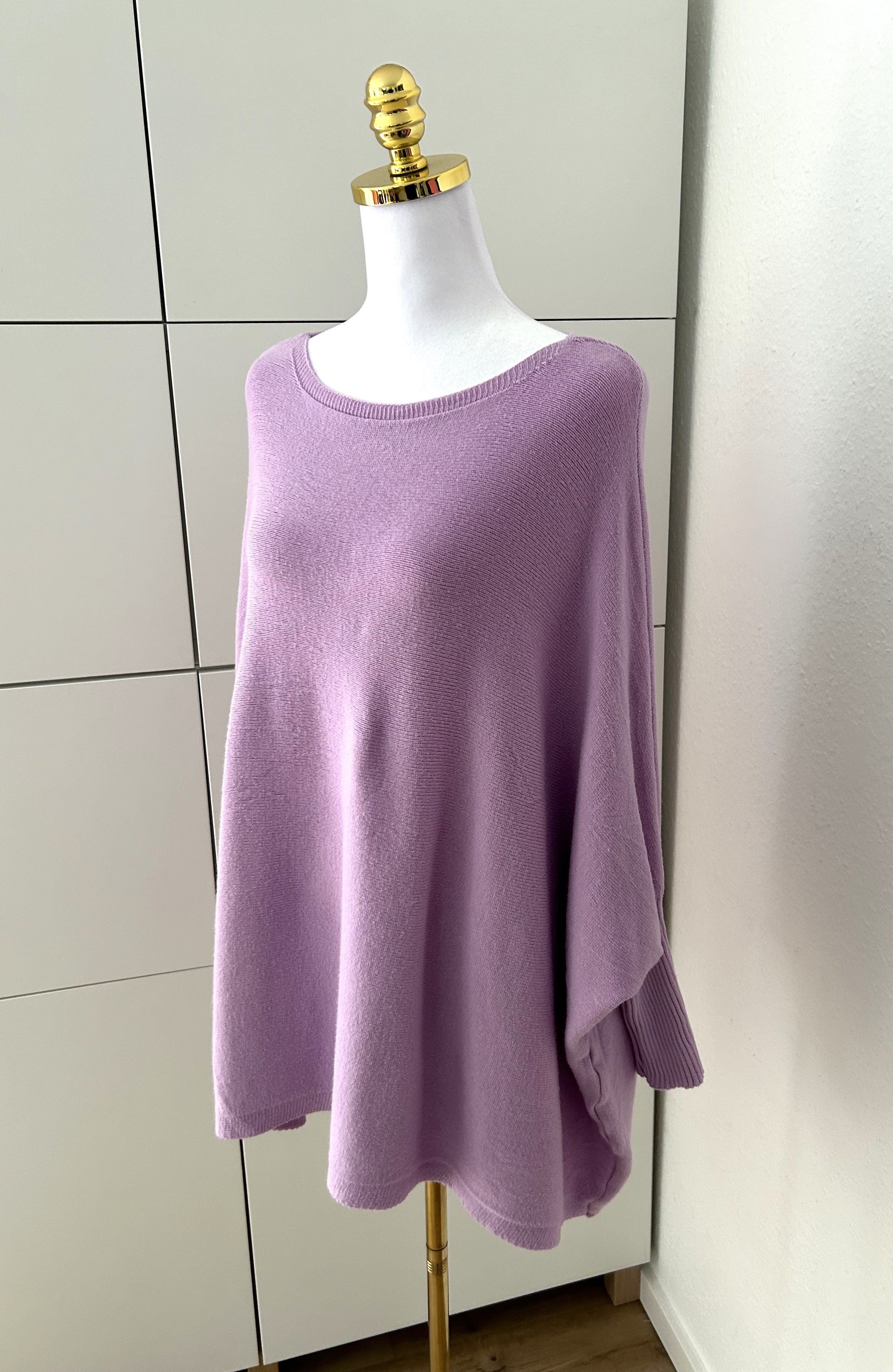 Poncho Pullover Lila
