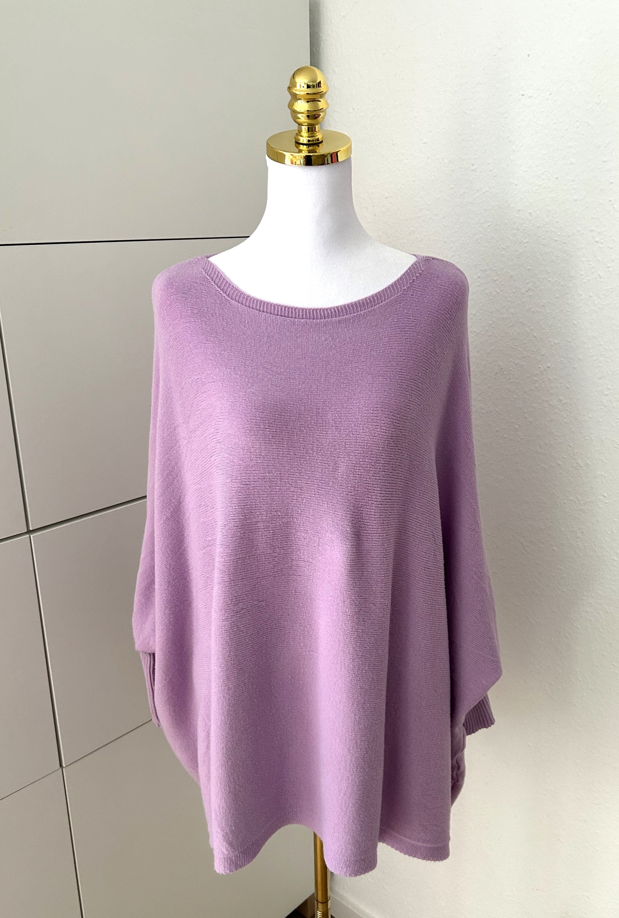 Poncho Pullover Lila