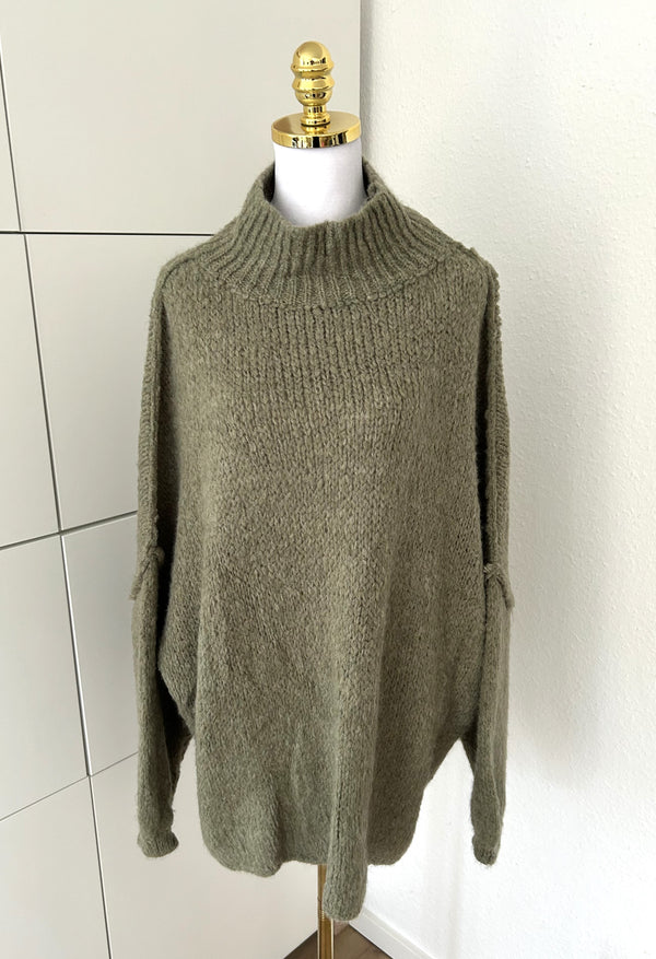 Oversized Cozy Pullover Khaki