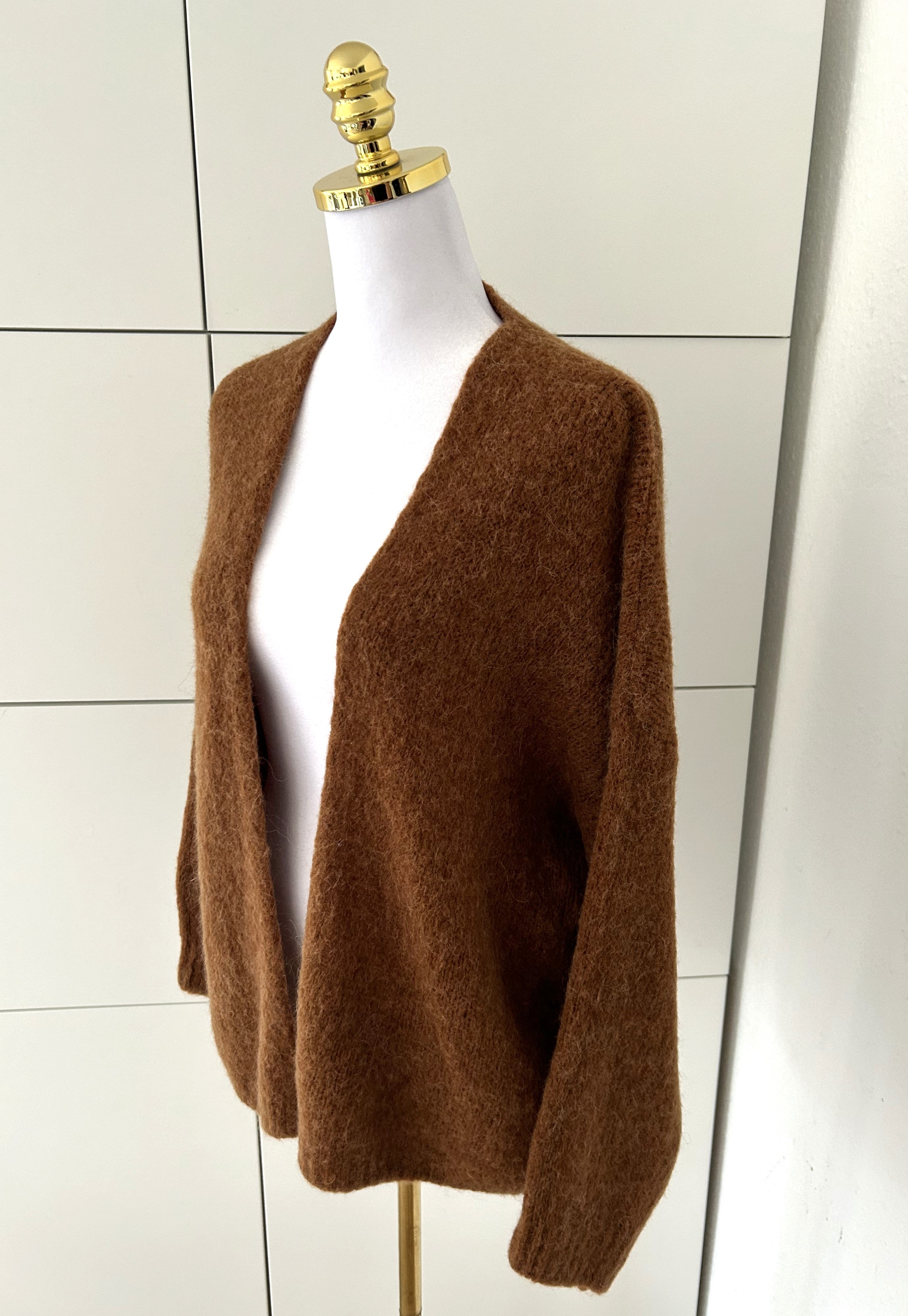 Cardigan Midi Braun