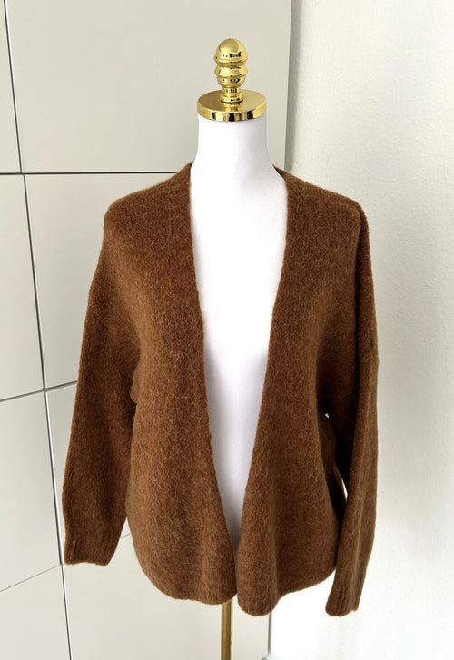 Cardigan Midi Braun