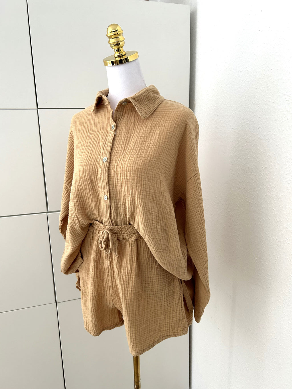Musselin Set Camel