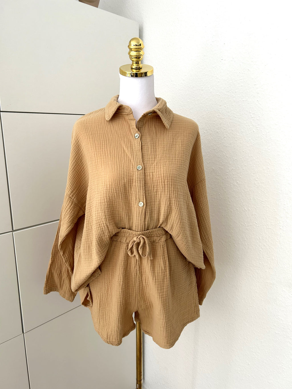 Musselin Set Camel